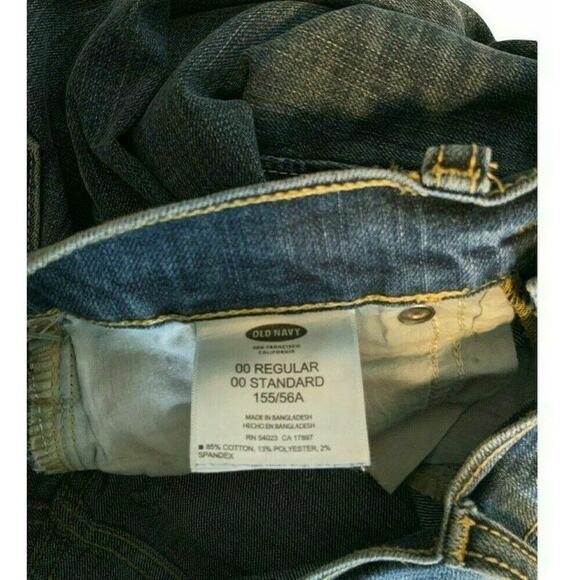 Old Navy Women's The Flirt Blue Regular Fit Medium Wash Skinny Leg Jeans Size 00 - Picture 6 of 6